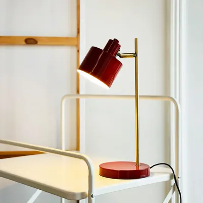 Lampes à poser - Lampe de table Ocean Rouge foncé/laiton - DYBERG LARSEN