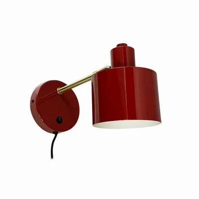 Wall lamps - Ocean Dark red/ brass Wall lamp - DYBERG LARSEN