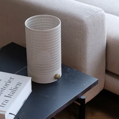 Lampes à poser - Lanterne grillagée blanc/laiton - DYBERG LARSEN