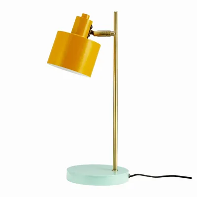 Lampes à poser - Lampe de table curry océan/laiton/turquoise - DYBERG LARSEN