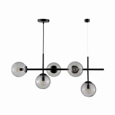 Hanging lights - Como Long table pendant black - DYBERG LARSEN