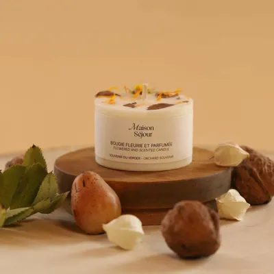 Décorations florales - Bougie votive - Souvenir du verger (80G) - MAISON SÉJOUR