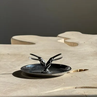 Accessoires à poser - Porte-cigarette toucan chromé Pincherette 1950 USA - OFFICE OBJETS