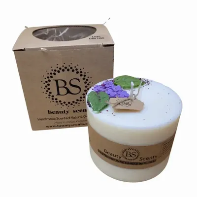 Candles - Large Candles With  Lilac, box of 6, Lilac - BEAUTY SCENTS CANDLES