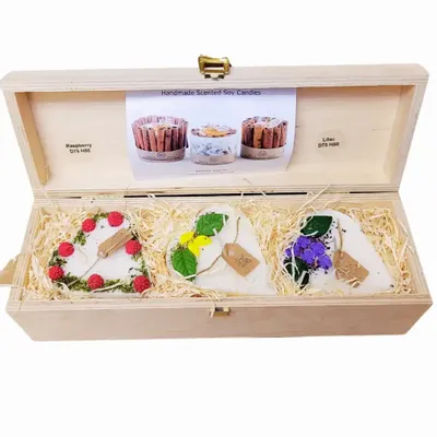 Candles - Gift sets small  heart spring candles - BEAUTY SCENTS CANDLES