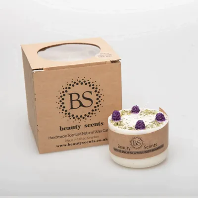 Candles - Smal Candles with Blackberry, box of 6, Black Currant - BEAUTY SCENTS CANDLES