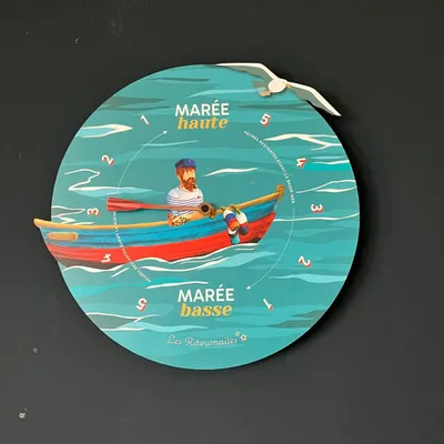 Objets de décoration - Horloge à marée Michel Bellepêche - LES RITOURNAILES