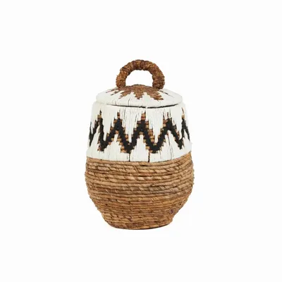 Paniers à linge - Panier de plage Little Bay, blanc naturel, taille S - BAZAR BIZAR LIVING