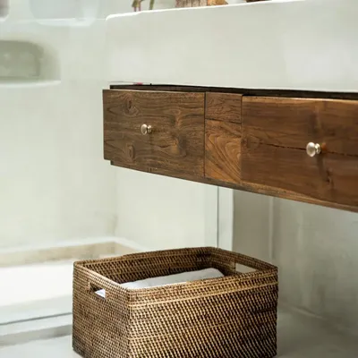 Paniers à linge - Le panier à revues Colonial - Marron naturel - XL - BAZAR BIZAR LIVING