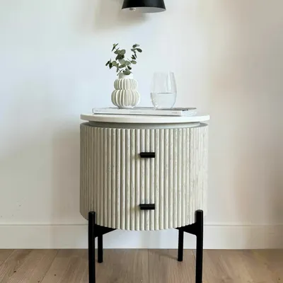 Hotel bedrooms - BEDSIDE TABLE RICKY-1 - CRISAL DECORACIÓN