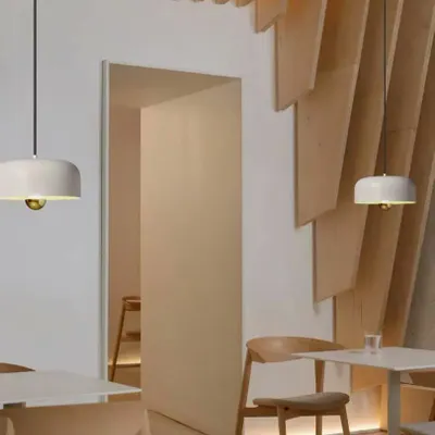 Hanging lights - BORN suspension diameter of 26cm in black, white or aluminum - LUXCAMBRA