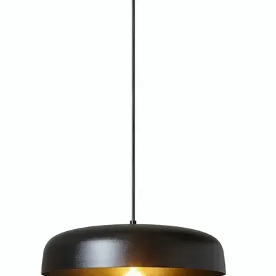 Suspensions - BORN suspension de 35cm de diamètre en noir, blanc ou aluminium - LUXCAMBRA