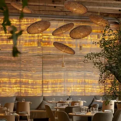 Hanging lights - CALMA light or dark cork suspension - LUXCAMBRA