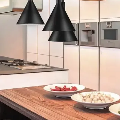 Hanging lights - CAPUCHINA hanging lamp in black metal - LUXCAMBRA