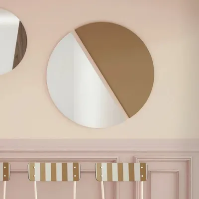 Miroirs - Miroir en demi-lune Sidonie - Stratifié ø 80cm - LES GAMBETTES