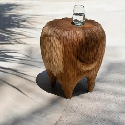 Tabourets - Tabouret Maldives - Naturel - BAZAR BIZAR LIVING