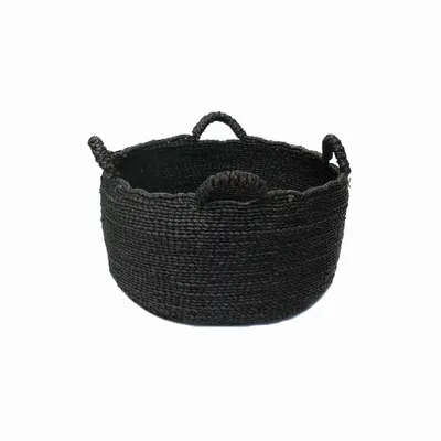 Paniers à linge - Paniers Les Quatre Mains, noirs, S - BAZAR BIZAR LIVING