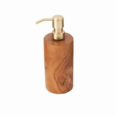 Soap dishes - The Wooden Soap Dispenser - Natural - BAZAR BIZAR LIVING