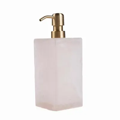 Soap dishes - The Resin Soap Dispenser - Pink White - BAZAR BIZAR LIVING