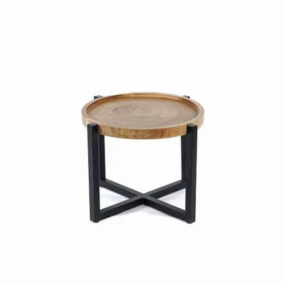 Other tables - The Rain Tree Side Table - Natural Black - BAZAR BIZAR LIVING