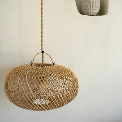 Hanging lights - The Wholly Pendant - Natural - S - BAZAR BIZAR LIVING