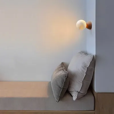 Wall lamps - ABISAL wall lamp with ceramic or colored glazed base - LUXCAMBRA