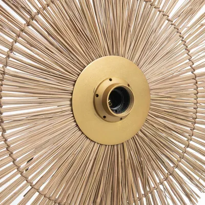Ceiling lights - The Beausoleil Wall Lamp - Natural Gold - M - BAZAR BIZAR LIVING