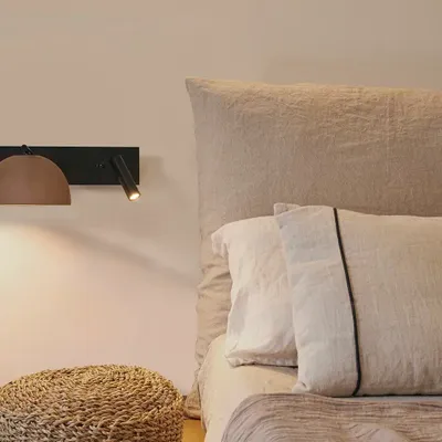 Wall lamps - ABSIS wall lamp with reader horizontal - LUXCAMBRA
