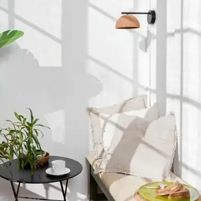 Appliques - ABSIS applique mural en terre cuite naturelle - LUXCAMBRA