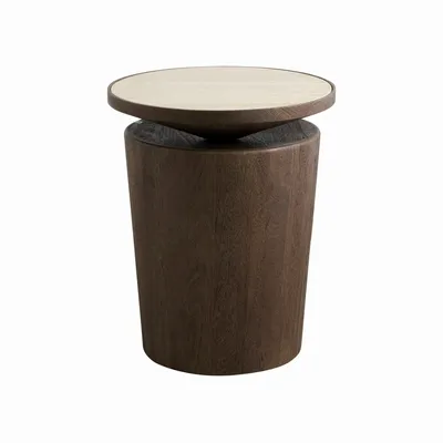 Other tables - KWANDO side table w. travertine top - nature - NORDAL
