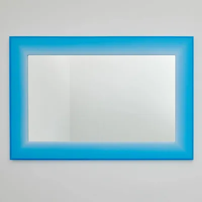 Miroirs - Miroir rectangulaire en résine époxy bleue par Facture - TULESTE FACTORY