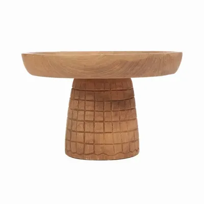 Plats et saladiers - Le plat à gâteau Kotak-Kotak - Naturel - BAZAR BIZAR LIVING