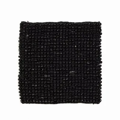 Placemats - The Perles Coaster - Black - BAZAR BIZAR LIVING