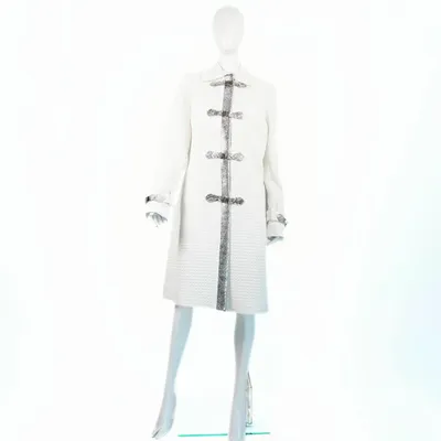 Prêt-à-porter - Coat CENTAURUS Snow White, Handmade - MONYER