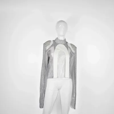 Apparel - Blouse STELLA VIA Grey - Grey - height: 50.00; width: 43.00; lengh: 80.00 - MONYER