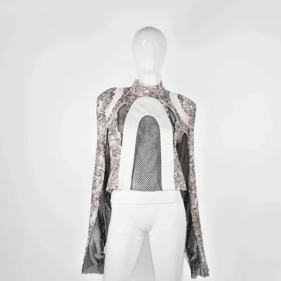 Prêt-à-porter - Chemisier STELLA VIA Brown Paisley - Brown paisley - hauteur : 50,00 ; largeur : 43,00 ; durée : 80,00 - MONYER