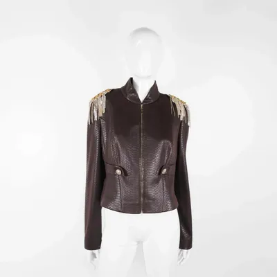 Prêt-à-porter - Blazers LEPUS PREMIUM Imprimé serpent bordeaux - Imprimé serpent bordeaux - hauteur : 51,10 ; largeur : 43,00 ; durée : 66,00 - MONYER