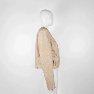 Apparel - Blazers LIBRA PREMIUM Beige golden leaves - Beige golden leaves - height: 53.50; width: 42.00; lengh: 68.00 - MONYER