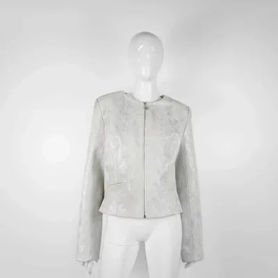 Prêt-à-porter - Blazers LIBRA PREMIUM Blanc Argent - Blanc Argent - hauteur : 53,50 ; largeur : 42,00 ; durée : 68,00 - MONYER