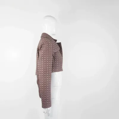 Apparel - Blazers CARINA Tobacco Brown (large pattern) - Tobacco Brown (large pattern) - height: 43.50; width: 45.00; lengh: 66.00 - MONYER