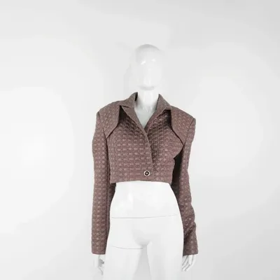 Apparel - Blazers CARINA Tobacco Brown (large pattern) - Tobacco Brown (large pattern) - height: 43.50; width: 45.00; lengh: 66.00 - MONYER