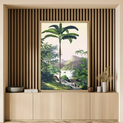 Poster - Illustration On the banks of Japura - PARADISIO IMAGINARIUM