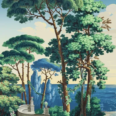 Poster - Mediterranean illustration - PARADISIO IMAGINARIUM