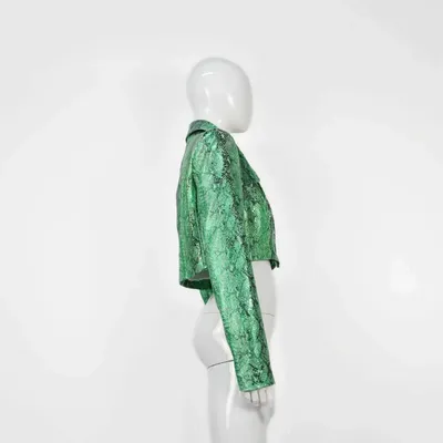 Apparel - Blazers CARINA PREMIUM Green snake print - Green snake print - height: 40.50; width: 43.00; lengh: 66.00 - MONYER
