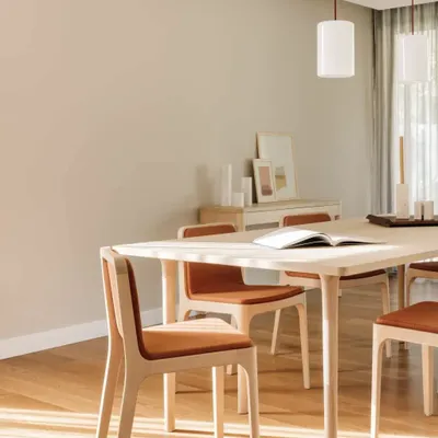 Dining Tables - The Minimalist Modern Cast Table in Ash Wood 160cm x 100cm - MOR