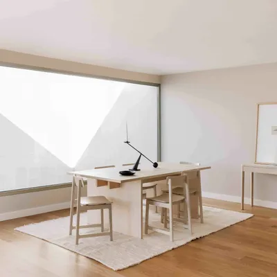 Tables Salle à Manger - Table minimaliste en bois de chêne - BASE - MOR