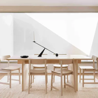 Tables Salle à Manger - Table minimaliste en bois de chêne - BASE - MOR