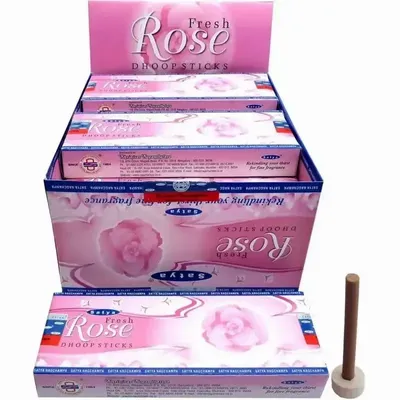 Senteurs - Encens Satya Fresh Rose Dhoop Sticks 24g - ARABESK