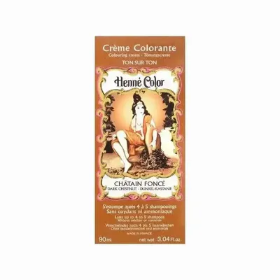 Cosmétiques - Pack de 3 crèmes hennés colorantes châtain foncé 90ml - ARABESK