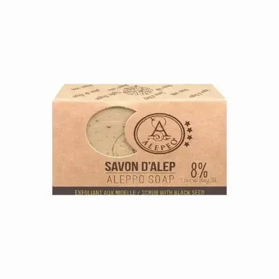 Savons - Savon d'alep alepeo exfoliant aux nigelle 8% 100g - ARABESK